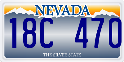 NV license plate 18C470
