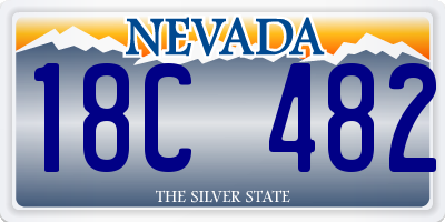 NV license plate 18C482