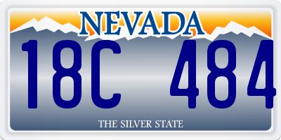 NV license plate 18C484