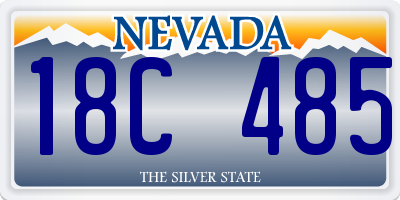 NV license plate 18C485