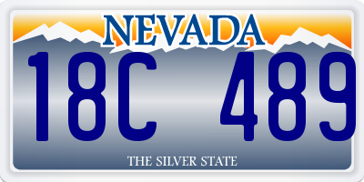 NV license plate 18C489