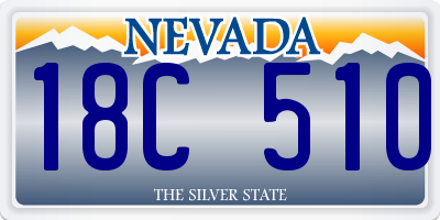 NV license plate 18C510