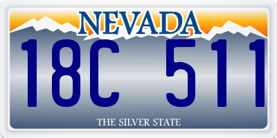 NV license plate 18C511