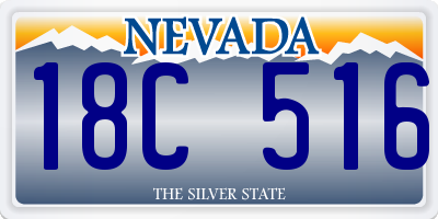 NV license plate 18C516