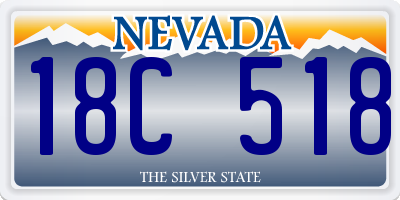 NV license plate 18C518