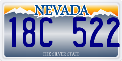 NV license plate 18C522