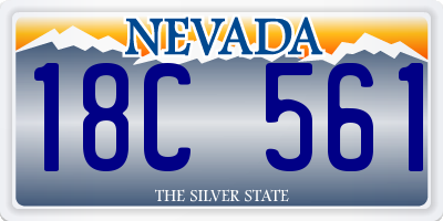 NV license plate 18C561
