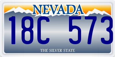 NV license plate 18C573