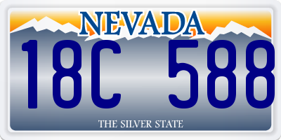 NV license plate 18C588