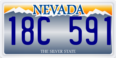 NV license plate 18C591