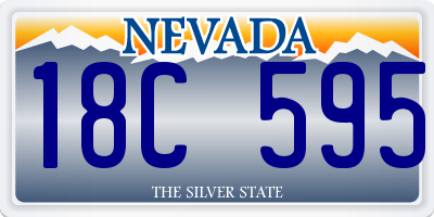 NV license plate 18C595