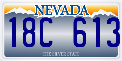 NV license plate 18C613