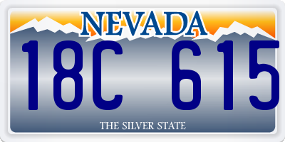 NV license plate 18C615