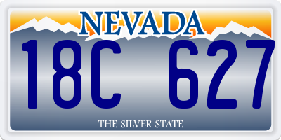 NV license plate 18C627