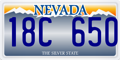 NV license plate 18C650