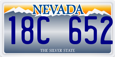 NV license plate 18C652