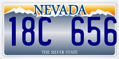 NV license plate 18C656