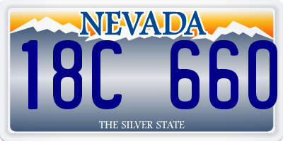 NV license plate 18C660