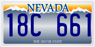 NV license plate 18C661