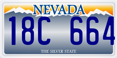 NV license plate 18C664