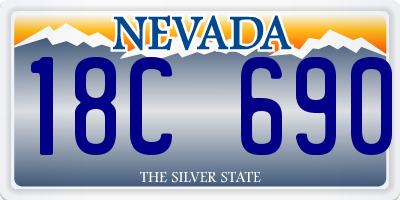 NV license plate 18C690