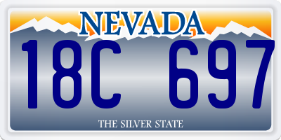 NV license plate 18C697