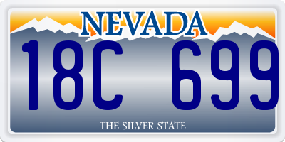 NV license plate 18C699