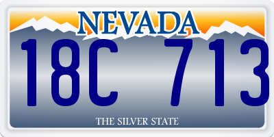 NV license plate 18C713