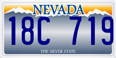 NV license plate 18C719