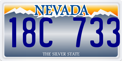 NV license plate 18C733