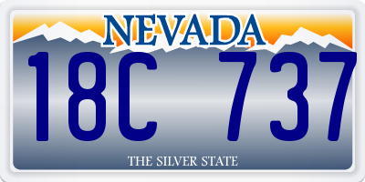 NV license plate 18C737
