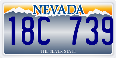 NV license plate 18C739