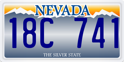 NV license plate 18C741