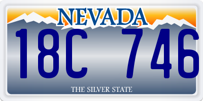 NV license plate 18C746