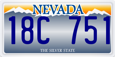 NV license plate 18C751
