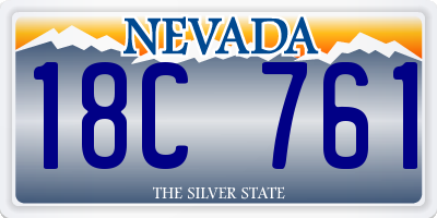 NV license plate 18C761