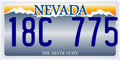 NV license plate 18C775