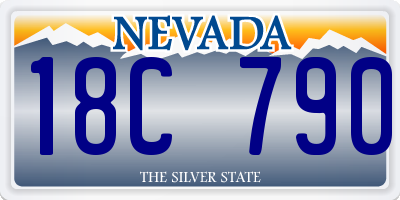 NV license plate 18C790