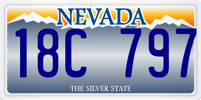 NV license plate 18C797