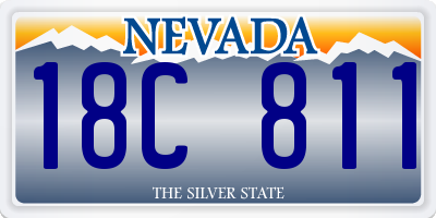 NV license plate 18C811