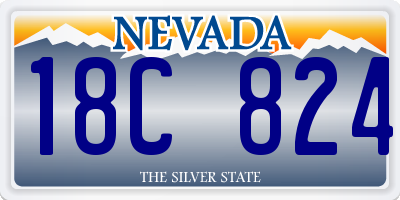 NV license plate 18C824