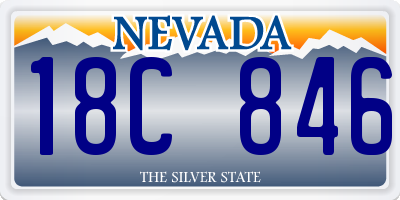 NV license plate 18C846