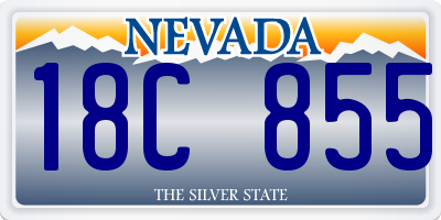 NV license plate 18C855