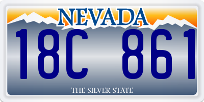 NV license plate 18C861