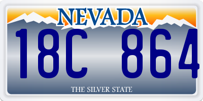 NV license plate 18C864