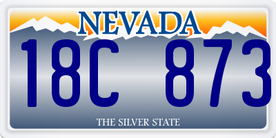 NV license plate 18C873