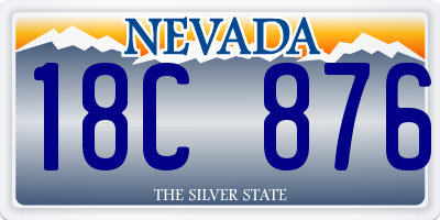 NV license plate 18C876