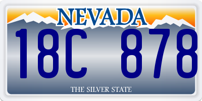 NV license plate 18C878