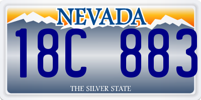 NV license plate 18C883