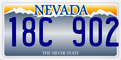 NV license plate 18C902